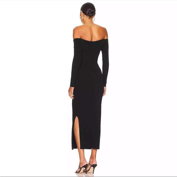MILLY Knit Bustier Off The Shoulder Dress Black 
Size M
NWOT
8090 - Picture 4 of 6